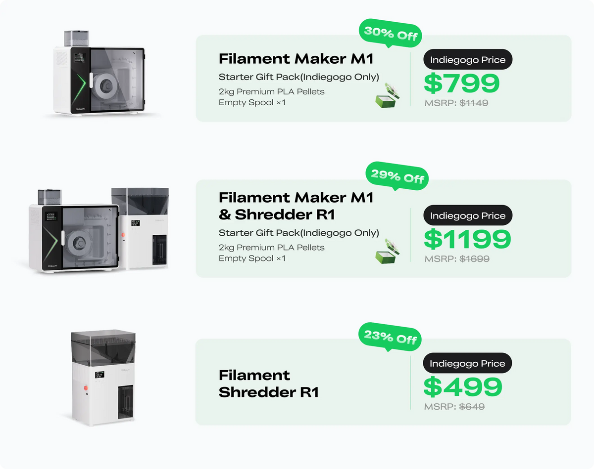 Creality Filament Maker M1 & Shredder R1 – Creality Filastudio