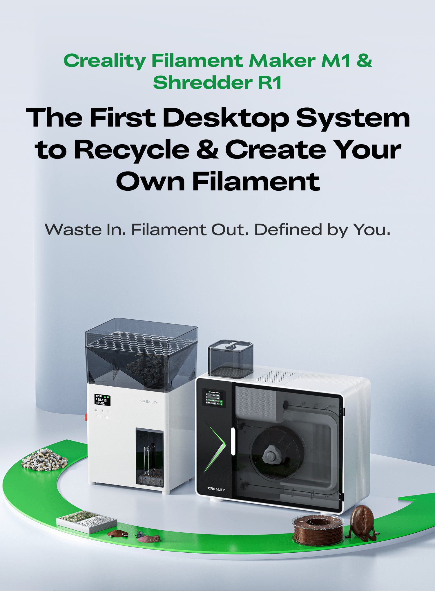 Creality Filament Maker M1 Shredder R1 Creality Filastudio creality-filament-maker-m1-shredder-r1-creality-filastudio